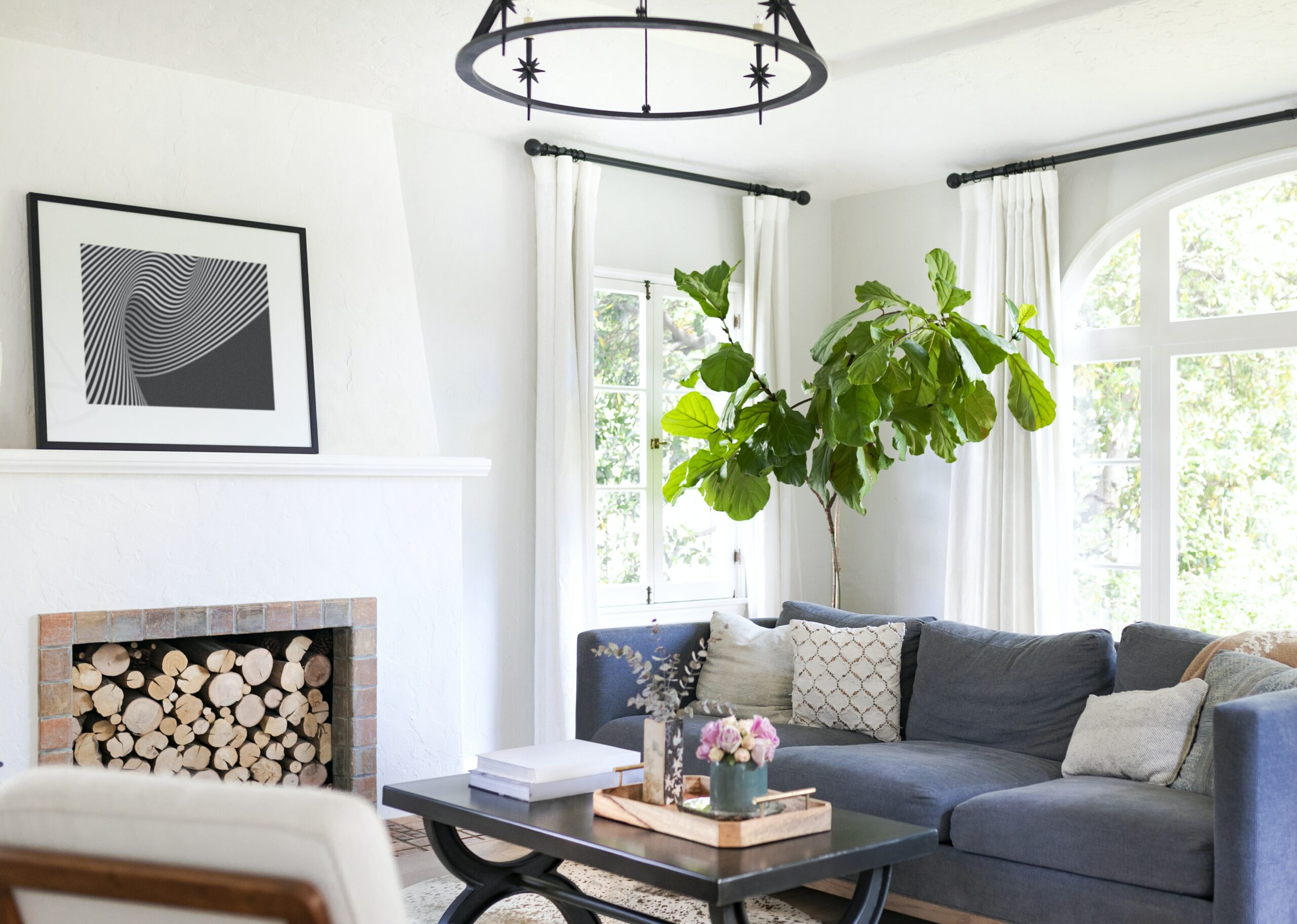 Shot of a living room with sofa and chair